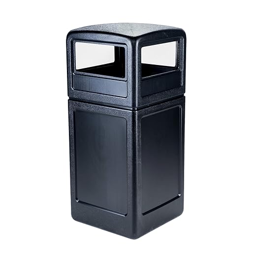 Commercial Zone-73290199 PolyTec 42 Gallon Square Waste Container by CommercialZone
