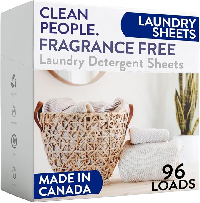 The Clean People Fragrance Free Laundry Detergent Sheets by CleanPeople