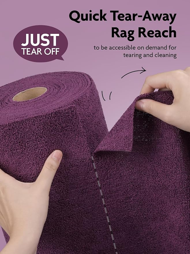 Fantasticlean Microfiber Cleaning Cloth Roll -75 Pack, Tear Away Microfiber - Image 2