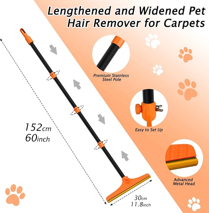 Carpet Rake for Pet Hair Removal - Image 5