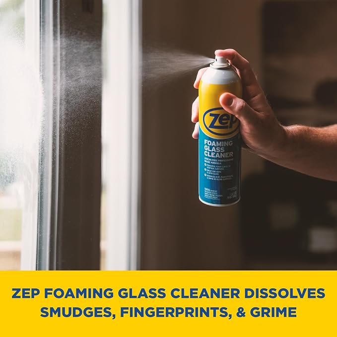 Zep Foaming Glass and Plexiglass Cleaner - 19 oz ZUFGC19 - Foaming Formula - Image 7