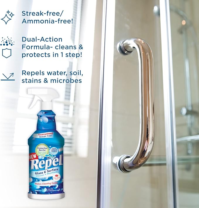 Clean-X REPEL Glass & Surface Cleaner 32 fl. oz. - Image 6