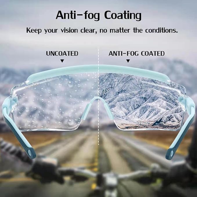 UKNOW Safety Goggles Over Glasses, Safety Glasses Anti Fog Wraparound Eye - Image 3
