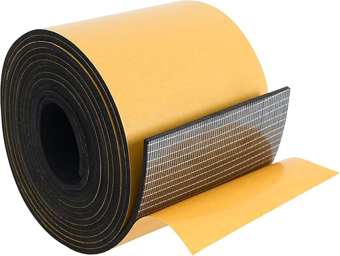 High Density Foam Weather Stripping Door Seal Strip Insulation Tape Roll by DualplexTalvania