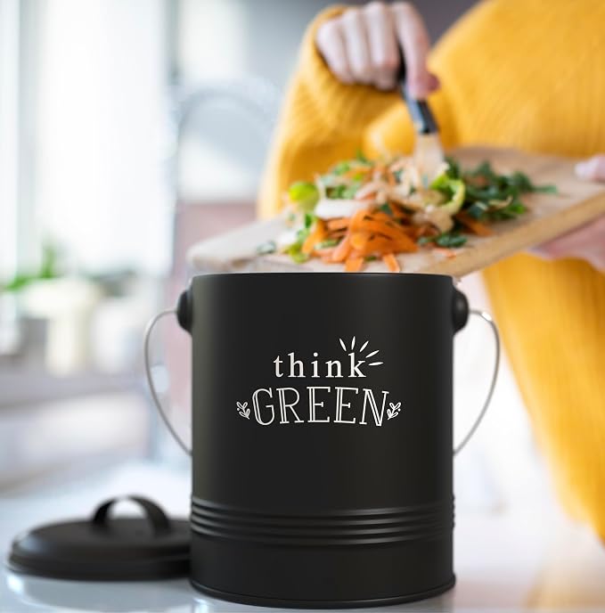 Barnyard Designs Compost Bin for Kitchen Counter - Image 5