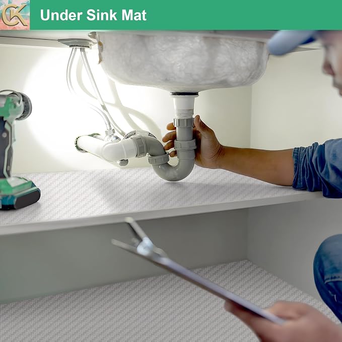 Self-Adhesive Shelf Liner Kitchen Liner, Waterproof Backed Paper Easy Peel and - Image 5