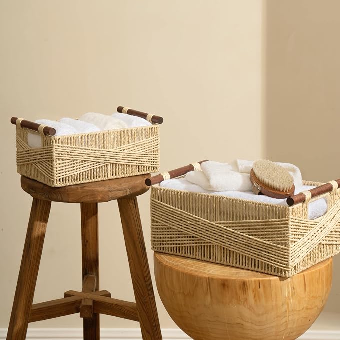 LA JOLIE MUSE Wicker Storage Baskets - Image 2