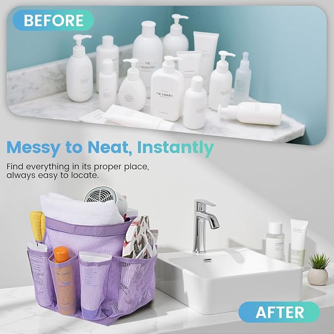 Mesh Shower Caddy for College Dorm Room Essentials for Girls - Image 7