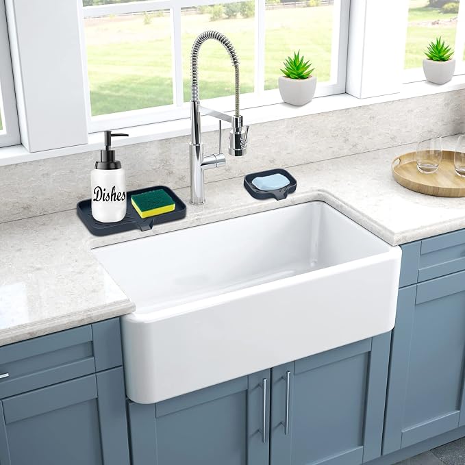 Kitchen Soap Tray, Kitchen Sink Tray Sponge Tray Kitchen Sponge Holder Self - Image 6
