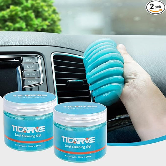 TICARVE 2Pack Cleaning Gel Car Putty Car Detail Putty Auto Detail Gel Detail by TICARVE