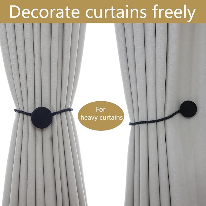 Magnetic Curtain Tiebacks - 12mm Magnetic Tie Backs - Image 5