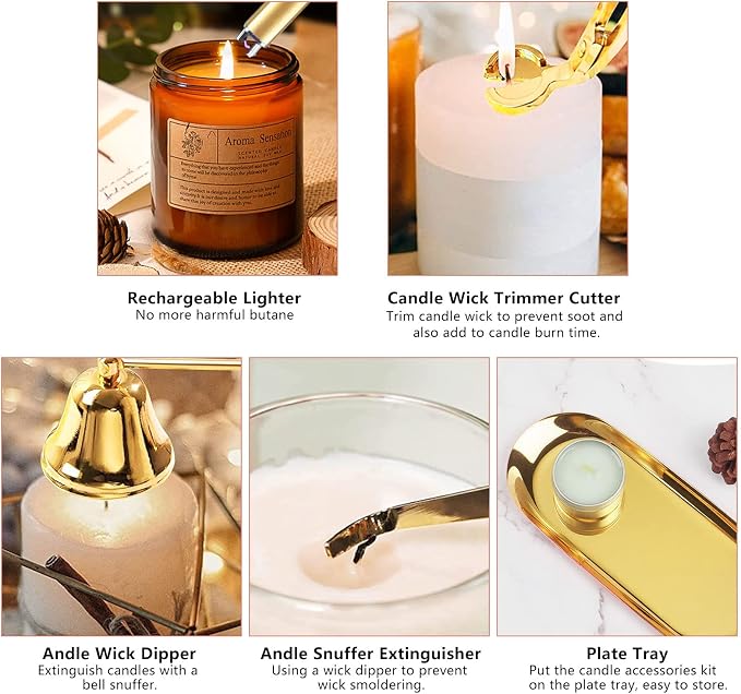 5Pcs Stainless Steel Candle Wick Trimmer Set, Candle Wick Trimmer, Candle Wick - Image 9