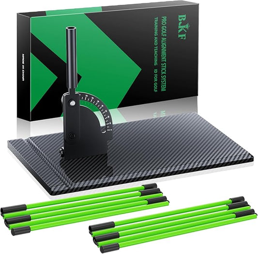BKF Golf Alignment Sticks and Angle Holder Set by BKF