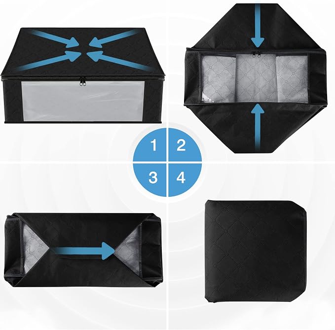 HomeHacks Storage 10-Pack Clothes Organizer Storage Bags Foldable Storage Box - Image 7
