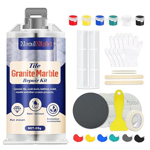 Tile and Granite/Marble Repair Kit, Porcelain Stone and Quartz Countertops by Unknown