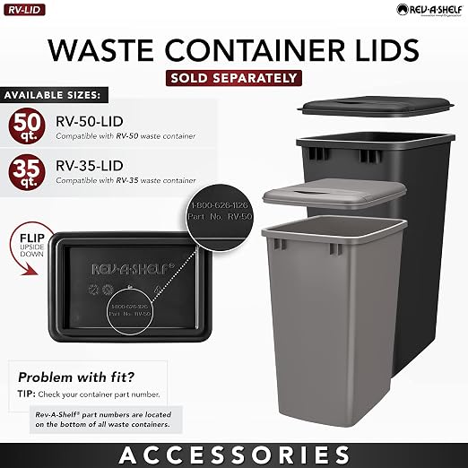 Rev-A-Shelf Double Pullout Trash Cans - Image 8