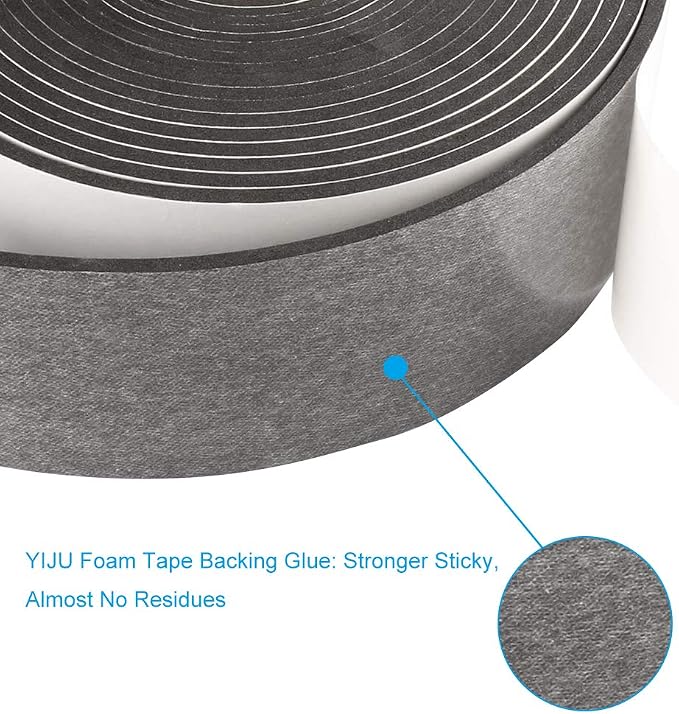 High Density Foam Tape, 2 Inch Wide x 1/8 Inch Thick Door Insulation Tape - Image 2