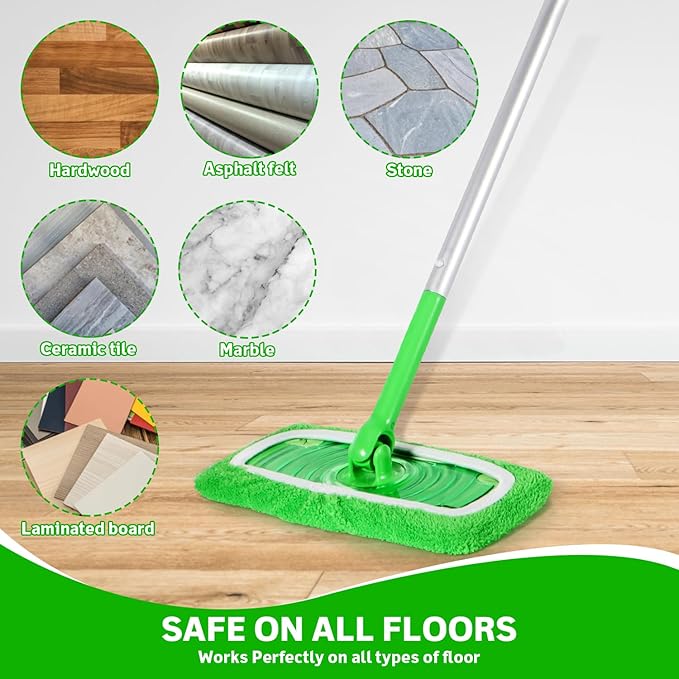 6 Pack Reusable Microfiber Mop Pads Compatible - Image 5