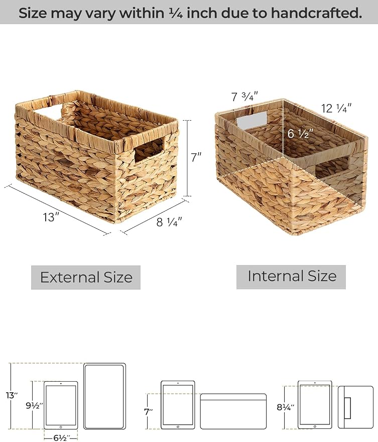 StorageWorks Wicker Basket, Baskets - Image 3