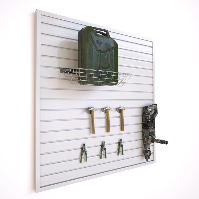 NeatiEase Slatwall Panel Wall Storage Systems, 4 x 4ft Slat Wall Paneling - Image 2
