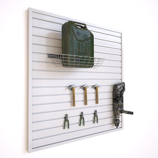 NeatiEase Slatwall Panel Wall Storage Systems, 4 x 4ft Slat Wall Paneling - Image 2