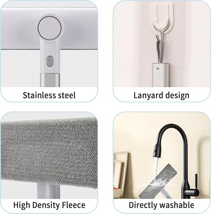 Window Screen Cleaner 2 in 1，mesh Screen Cleaner Brush Washing - Image 3