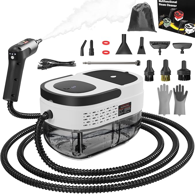 Handheld Steam Cleaner for Home, 2500W High Pressure Steam Cleaner for Car by Goyappin