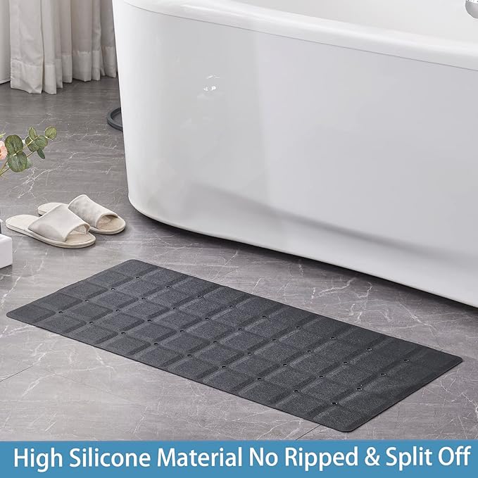 Foldable Silicone Bathtub Mat: Jumbo Size Heavy Duty Safety Bath Mat - Image 5