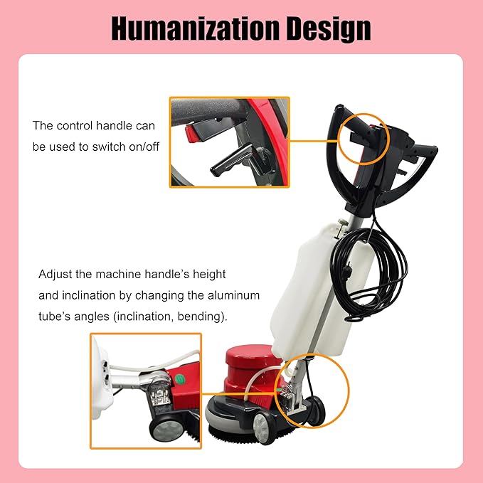 Floor Scrubber Buffer Heavy Duty Polisher Machine Polished Waxed Refurbished - Image 4