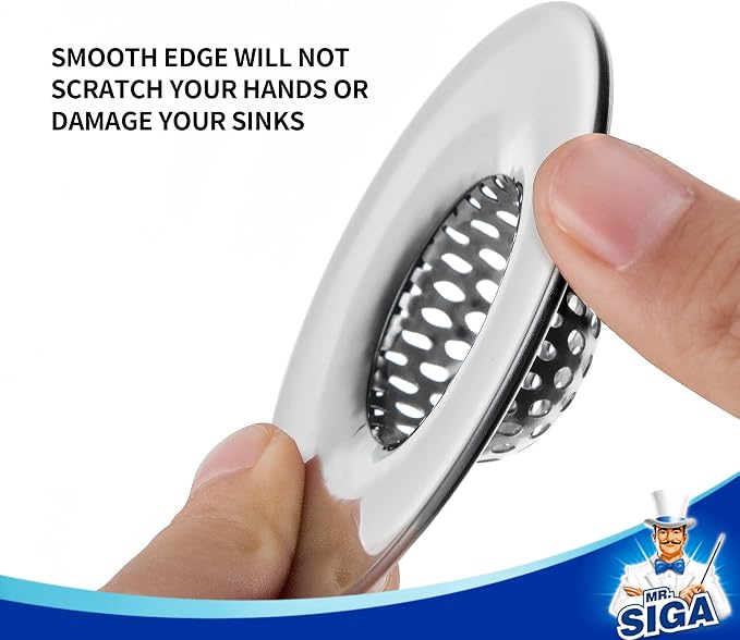 MR.SIGA Bathroom Sink Strainer, Bathtub Lavatory Sink Drain Strainer Hair - Image 3