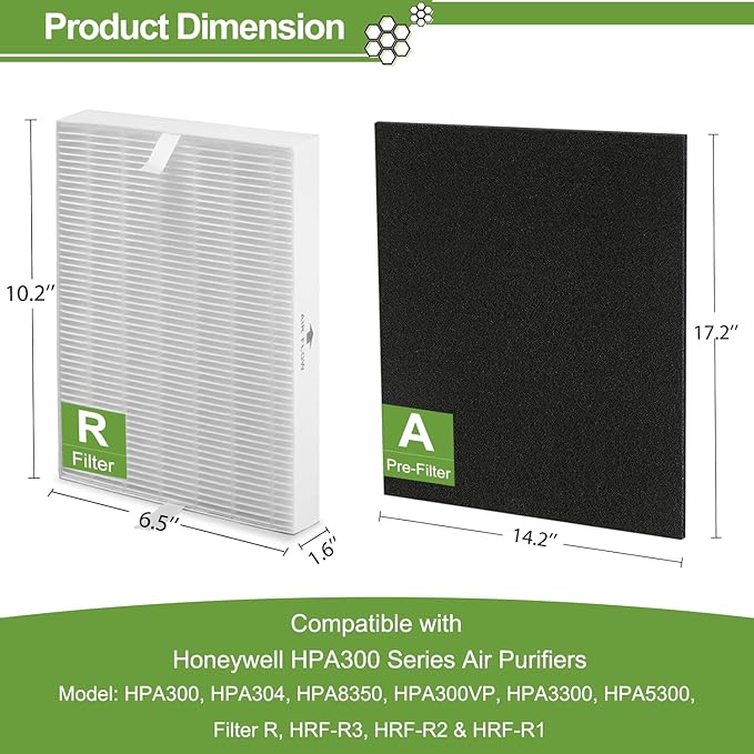 HPA300 HEPA Filter Replacement for Honeywell HPA300 Series Air Purifiers HPA300 - Image 6