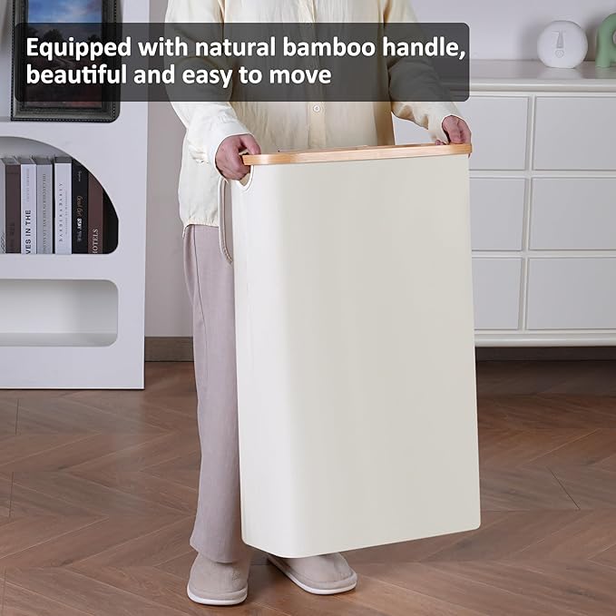 Slim Laundry Basket, Tall laundry Hamper - Image 6