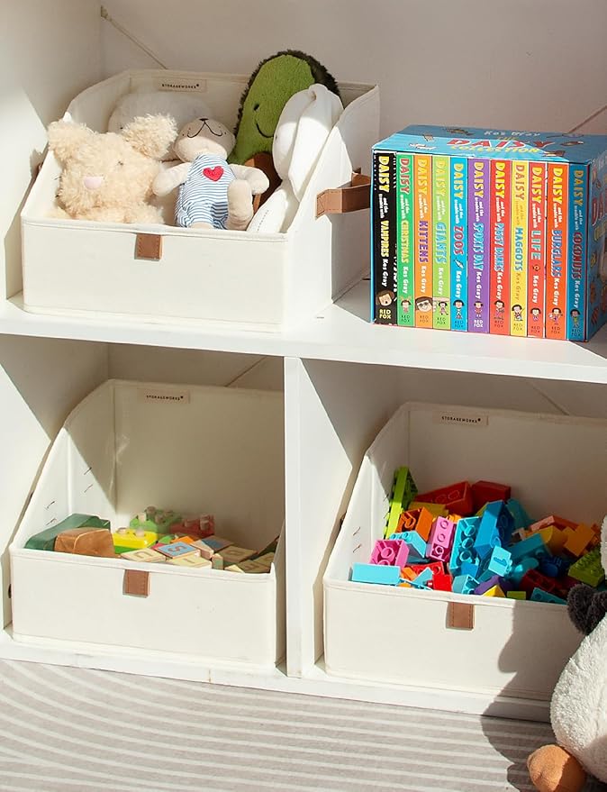 StorageWorks Closet Storage Bins, Trapezoid Organizer Box - Image 4