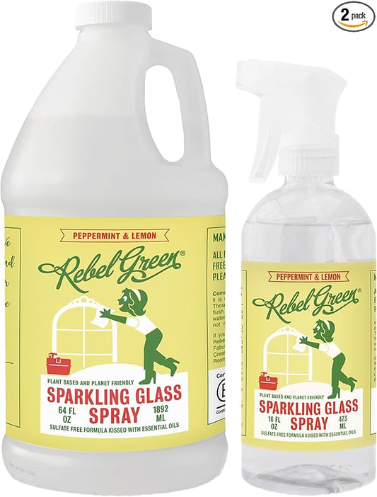 Rebel Green Sparkling Glass Cleaner) by RebelGreen