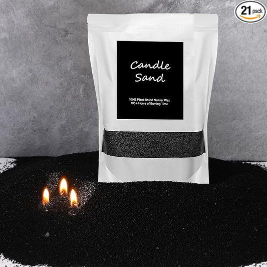 MTLEE Candle Sand 3.3 lb DIY Pearled Candle Making Kit Included 20 Pcs Wicks by MTLEE