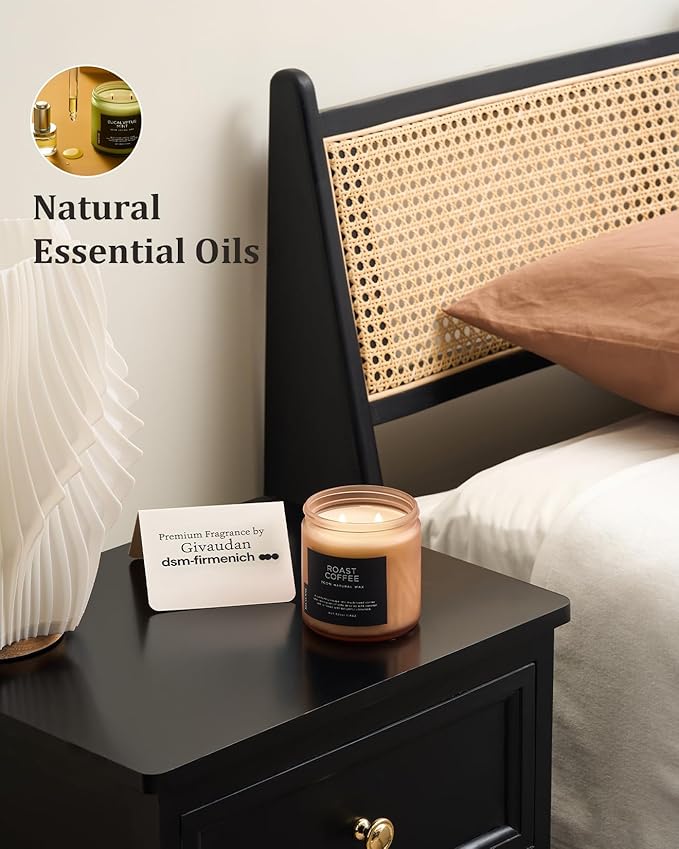M&SENSE Coffee Candles Scented Strong, 2 Wick 11.6oz 70 Hours Burning Time - Image 6