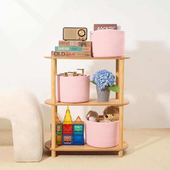 Small Basket for Organizing | Cube Shelf Closet Storage Baskets | 9.7×9.7×7.1” - Image 6