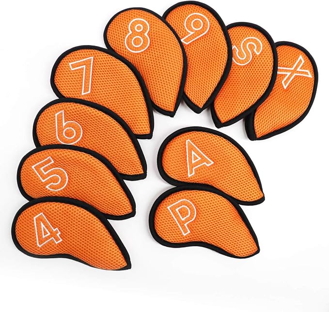 Montela Golf Iron Covers, Golf Iron Head Covers Mesh Golf Iron Covers Set 10pcs - Image 9