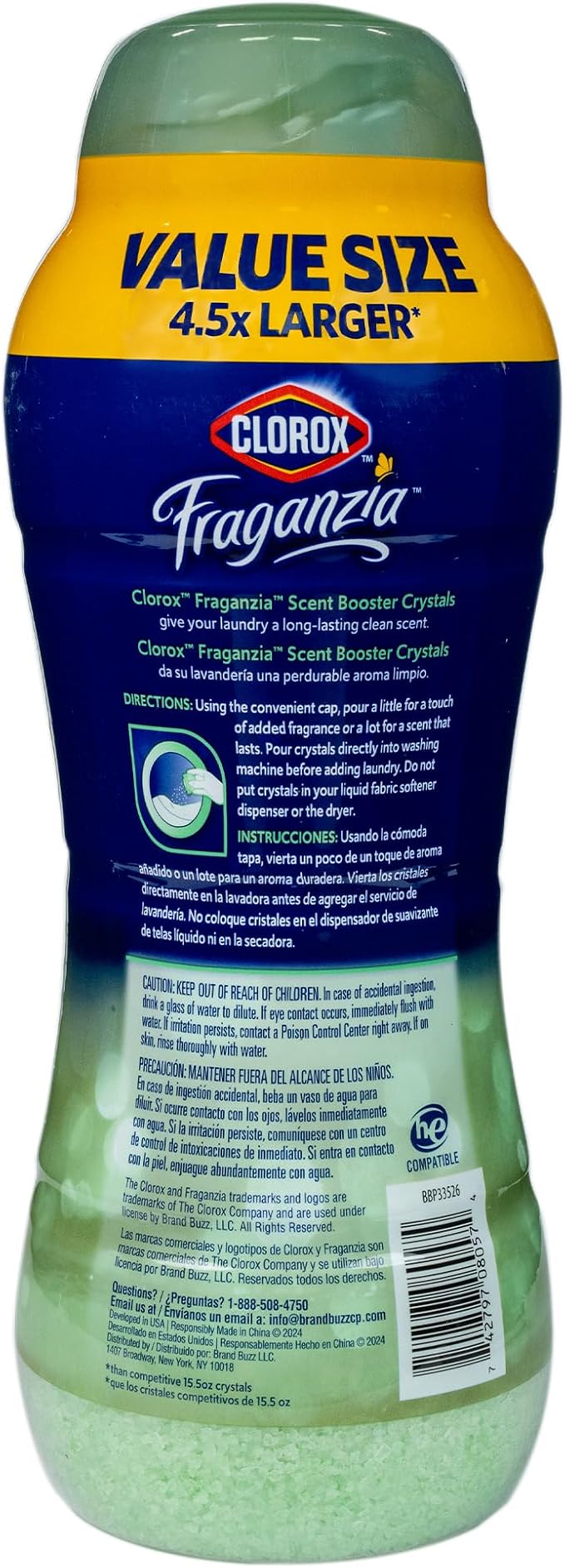 Clorox Fraganzia Laundry Scent Booster Crystals in Cedarwood & Sage Scent - Image 2