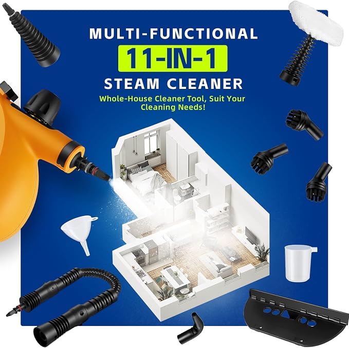 Handheld Steam Cleaner, Pressurized Multi-Surface Steam Cleaner - Image 7