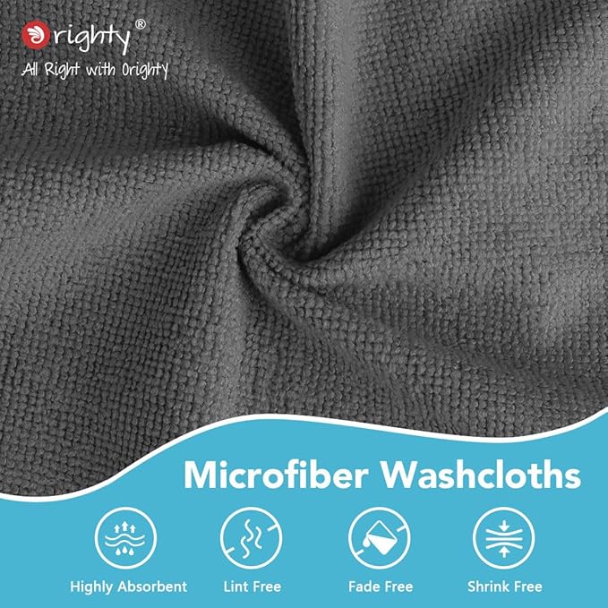 Orighty Wash Cloths Bulk Towels Set 200 Pack, Highly Absorbent and Soft Feel - Image 5