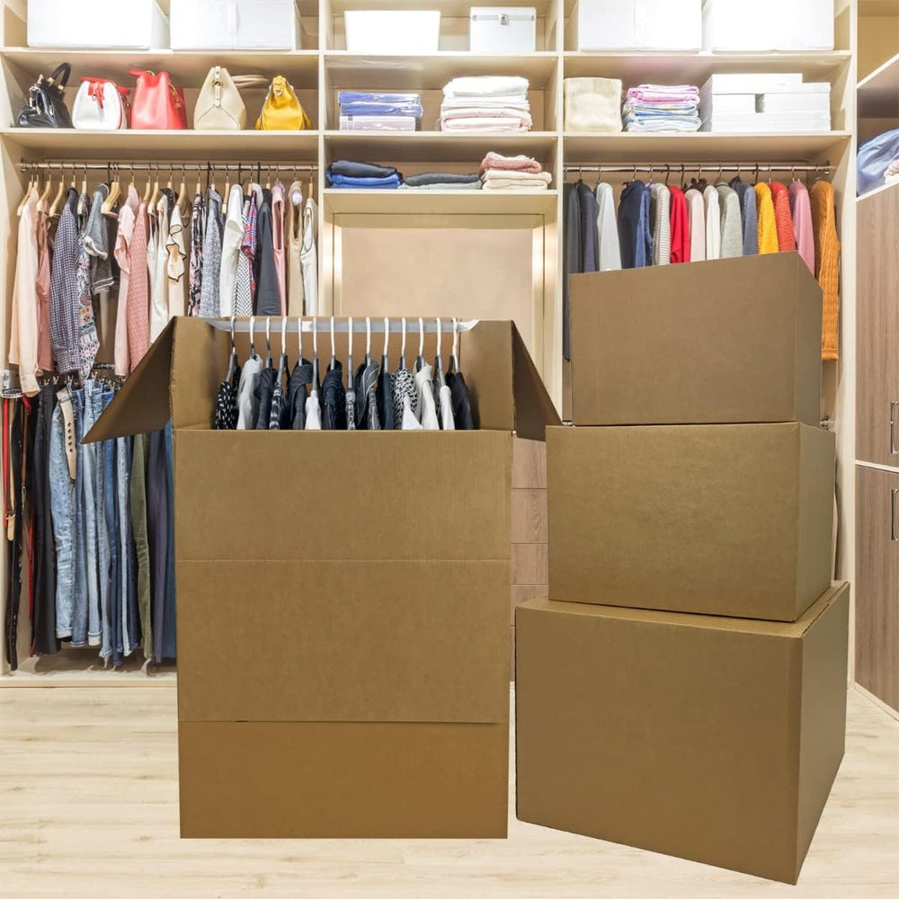 Wardrobe Moving Boxes Kit, Small, Medium, Large & Shorty