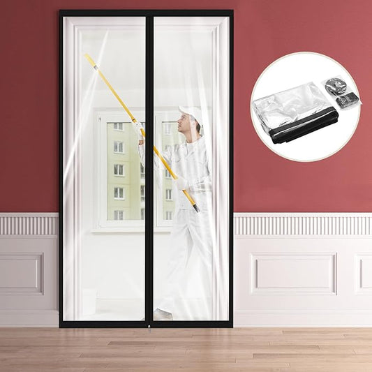 Amylove Zipper 34 x 80 Inch Dust Barrier Door Kit Construction Door Barrier 2.8 by Amylove