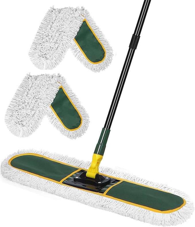24" Commercial Dust Mop for Floor Cleaning, Heavy Duty Large Mop by BUVE