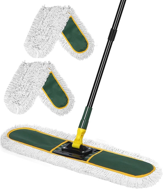 24" Commercial Dust Mop for Floor Cleaning, Heavy Duty Large Mop by BUVE