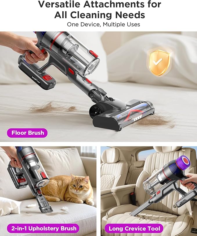 Cordless Stick Vacuum Cleaner - 550W Powerful Cordless Vacuum - Image 10