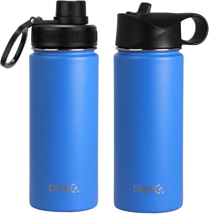 DRINCO Stainless Steel Water Bottle Spout Lid Vacuum Insulated Double Wall - Image 3