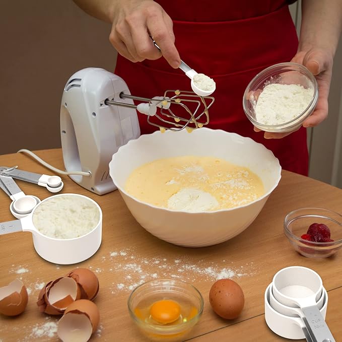 TILUCK Measuring Cups & Spoons Set, Stackable Cups and Spoons, Nesting Measure - Image 7