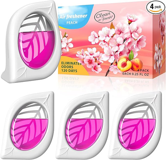 Air Freshener for Home, 4 Pack, Odor Eliminator for Small Area Closets Bathroom by Clean-n-Fresh