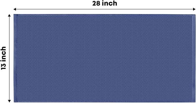 Artoid Mode 100% Cotton Navy Blue Waffle Weave Kitchen Dish Cloths, 13x28 Inch - Image 6